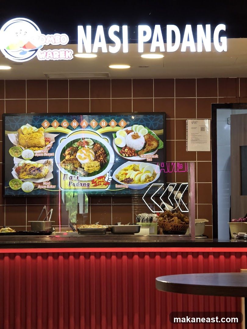 Nasi Padang Food Display