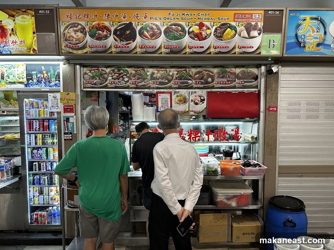Food Stall with Menu and Drinks