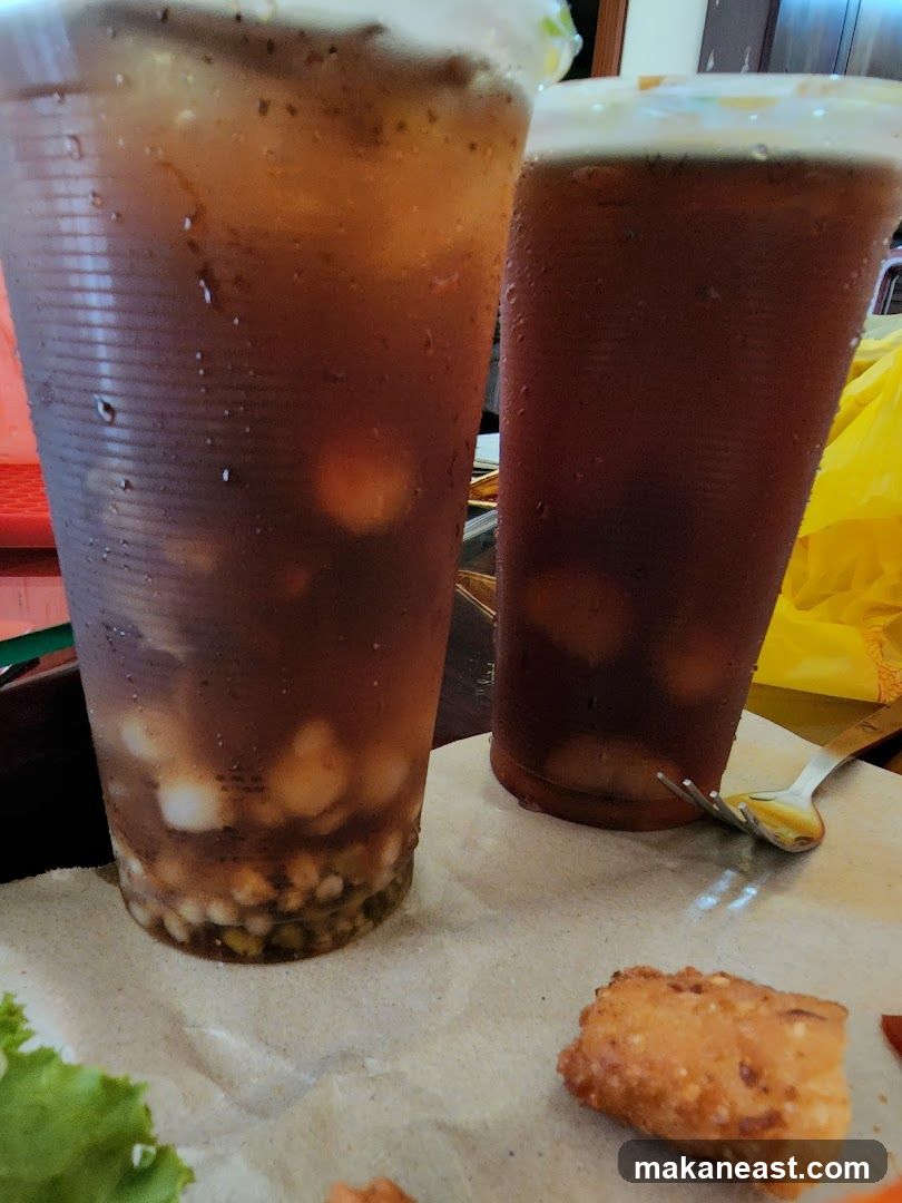 Two Iced Drinks with Toppings