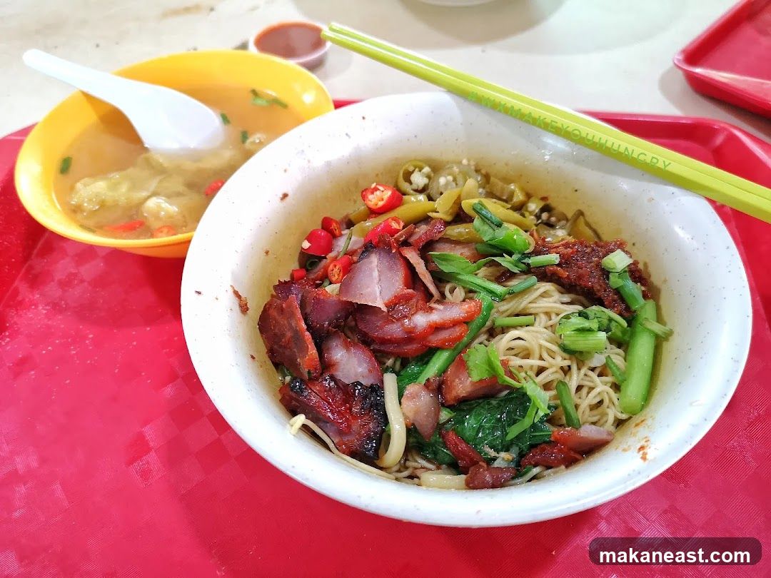 Noodles with Char Siu and Wonton Soup