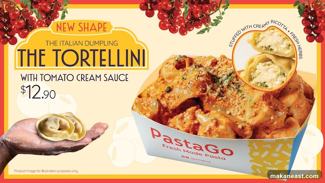 The Tortellini with Tomato Cream Sauce