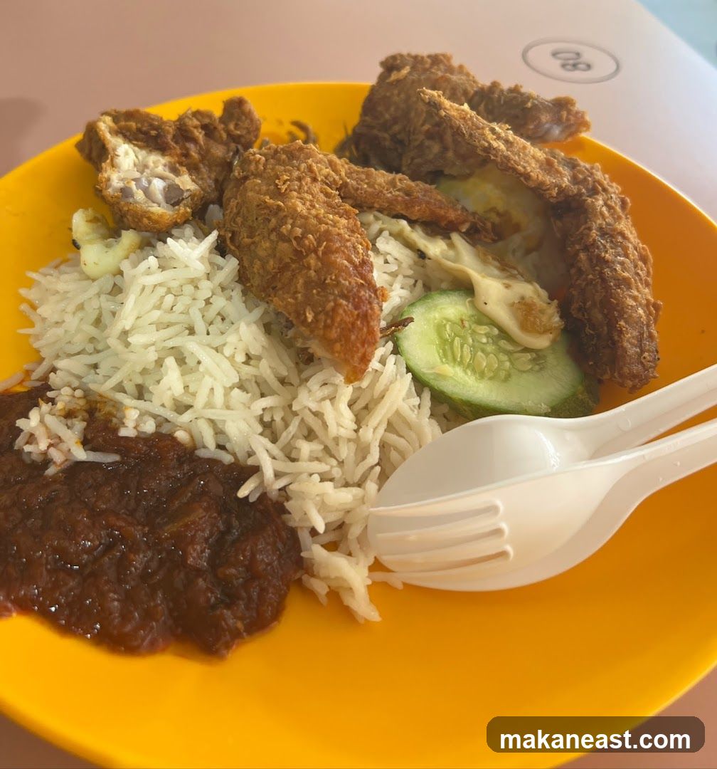 Fried Chicken Rice Plate