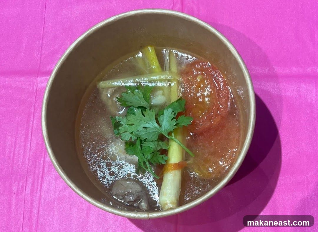 Soup in a bowl