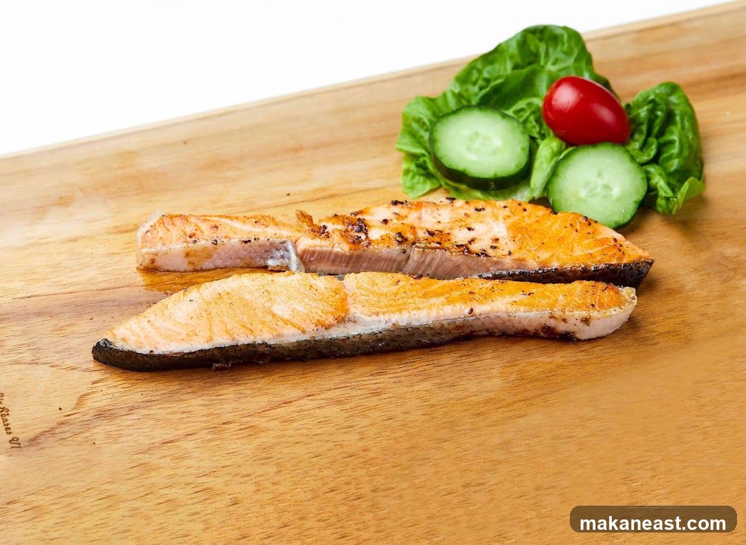 Grilled Salmon with Salad
