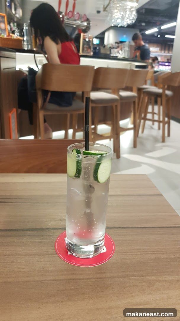 Cucumber Water at a Bar