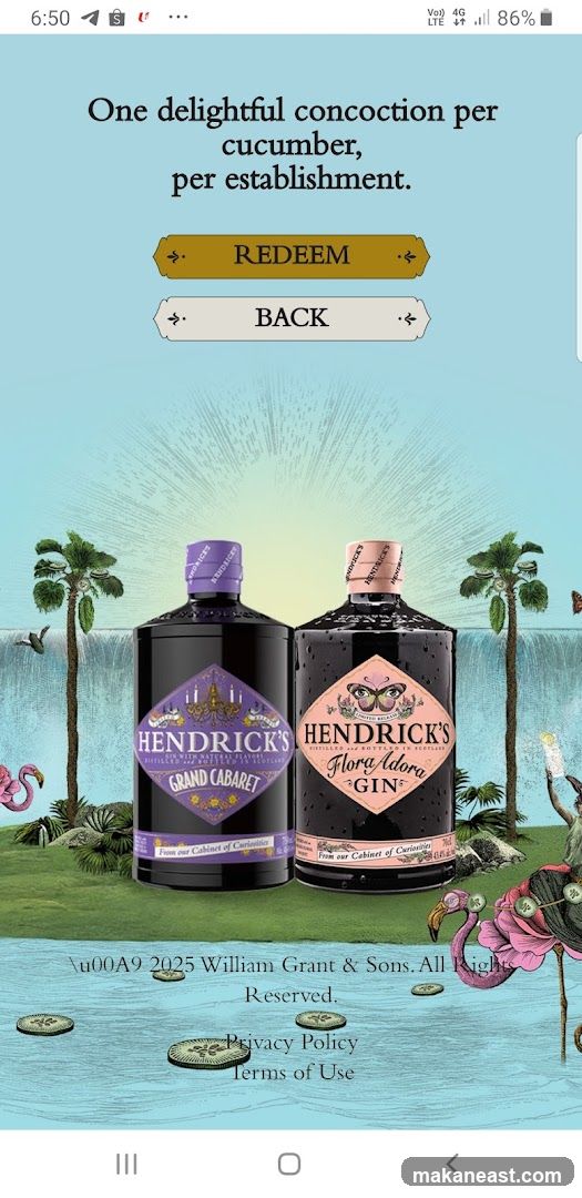 Hendrick's Gin Promotion