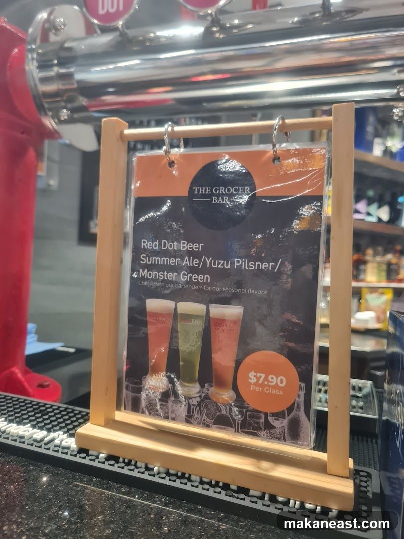 The Grocer Bar Menu
