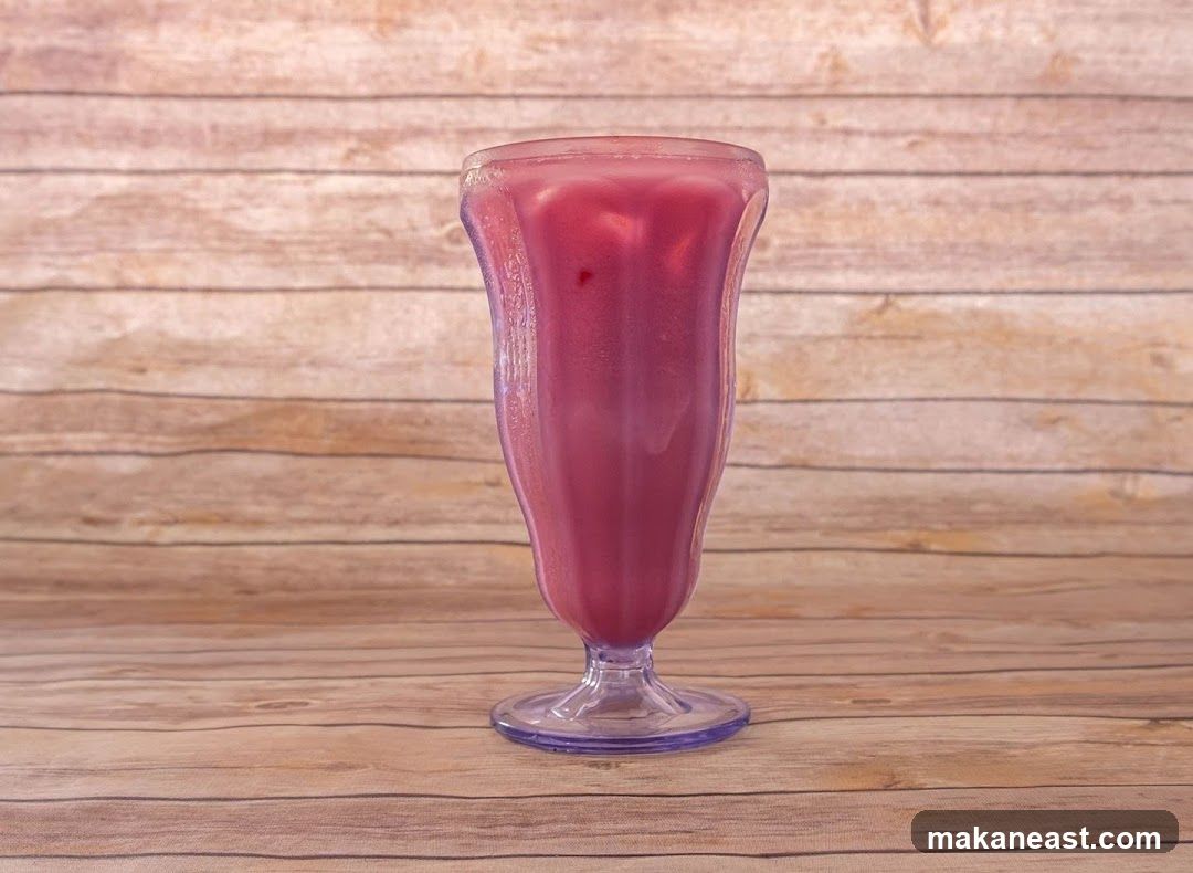 Pink Smoothie in a Glass