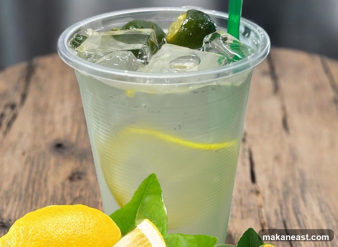 Lemonade with Lime and Ice
