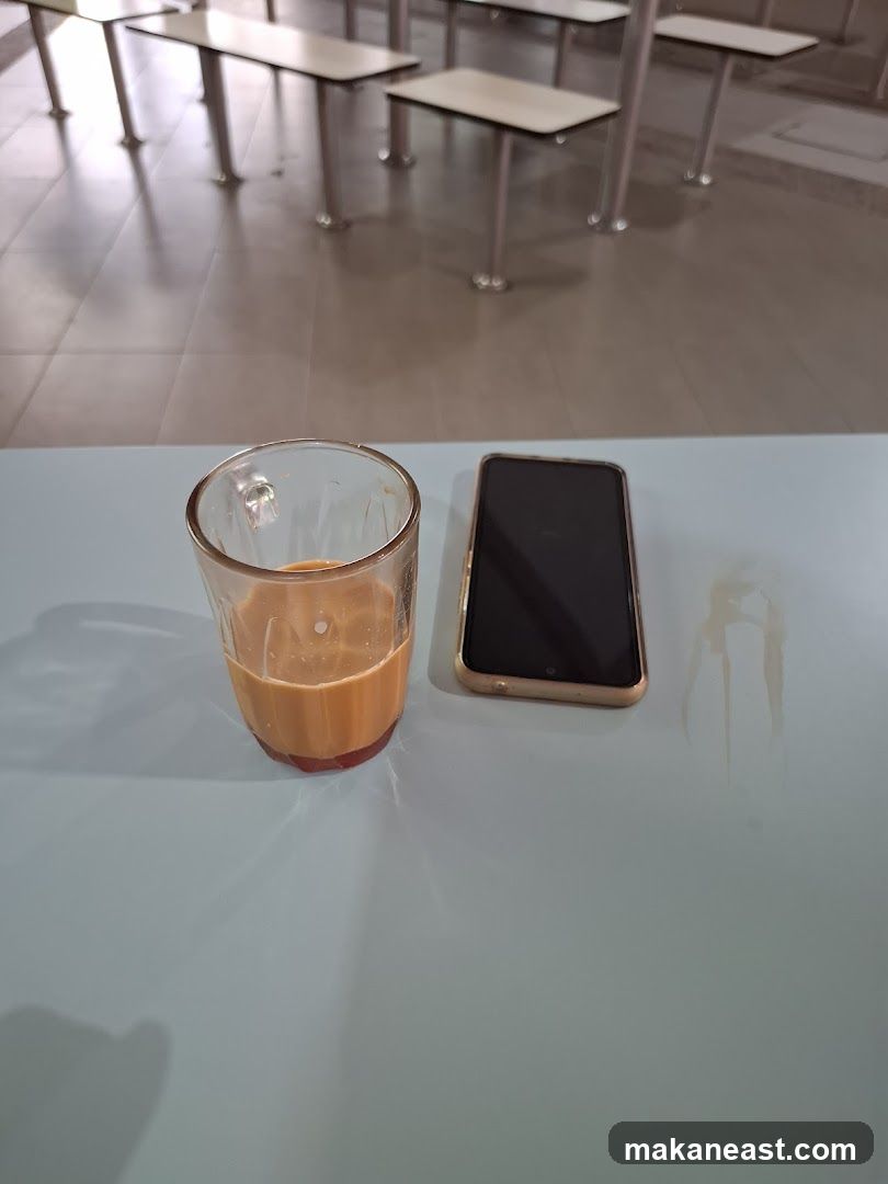 Table with Drink and Phone