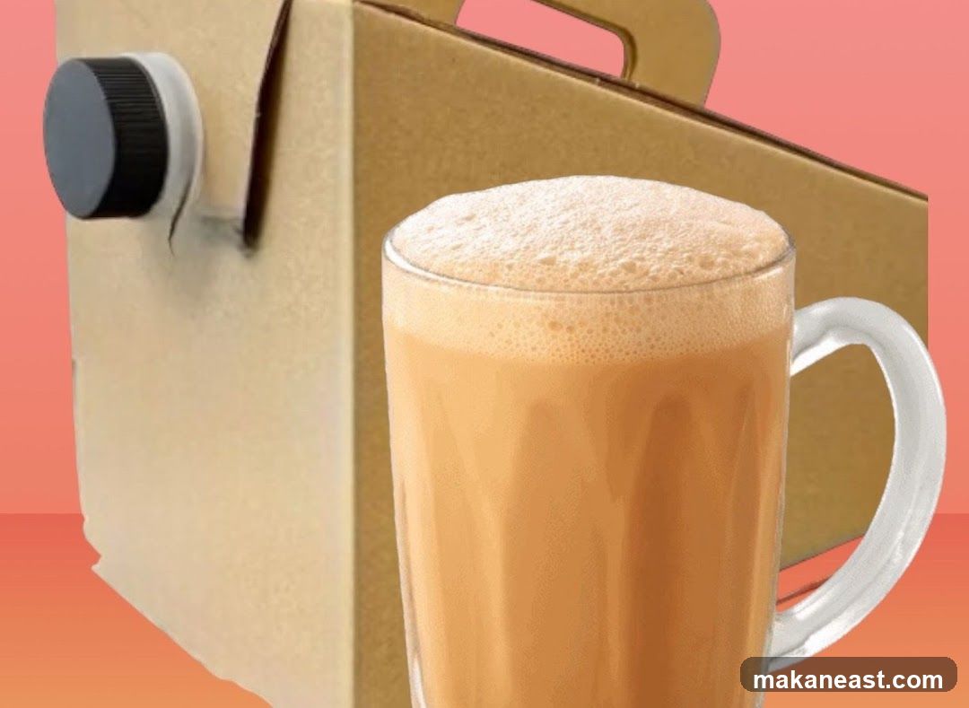 Tea in a Glass with a Takeaway Container