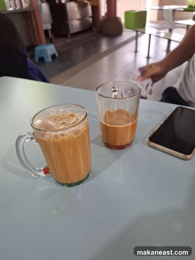 Two cups of tea on a table
