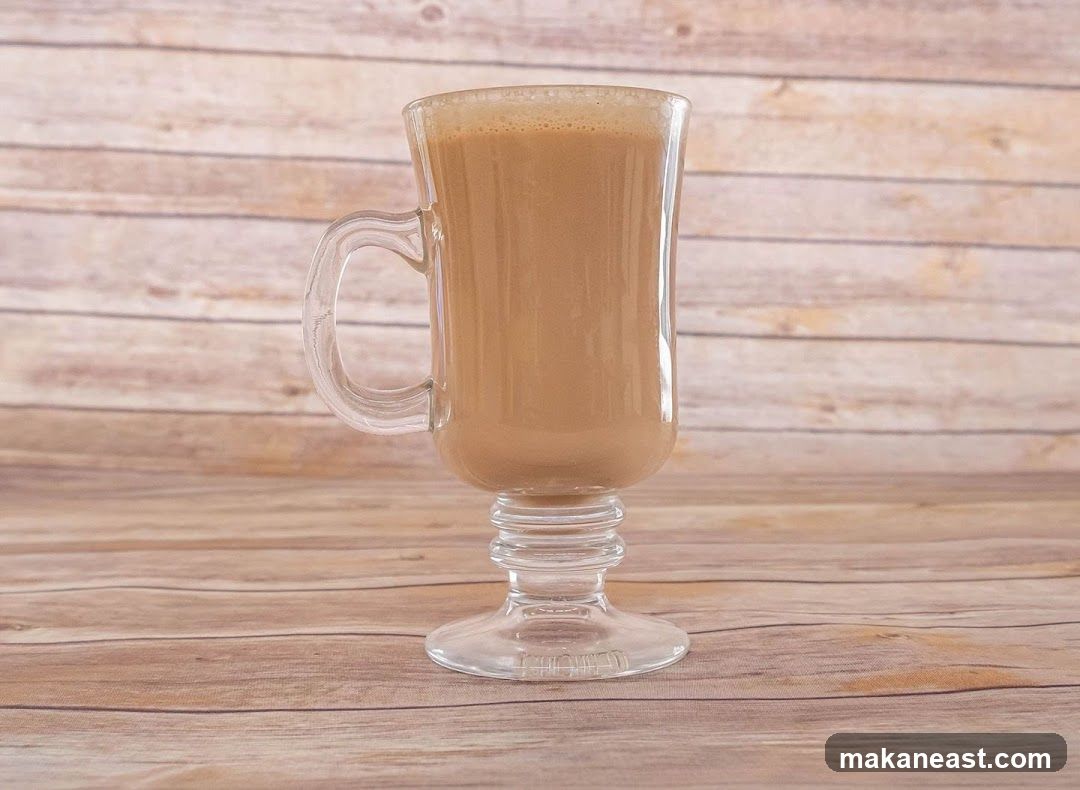 Coffee Drink in a Glass Mug