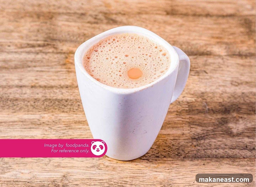 Hot Beverage in a White Mug