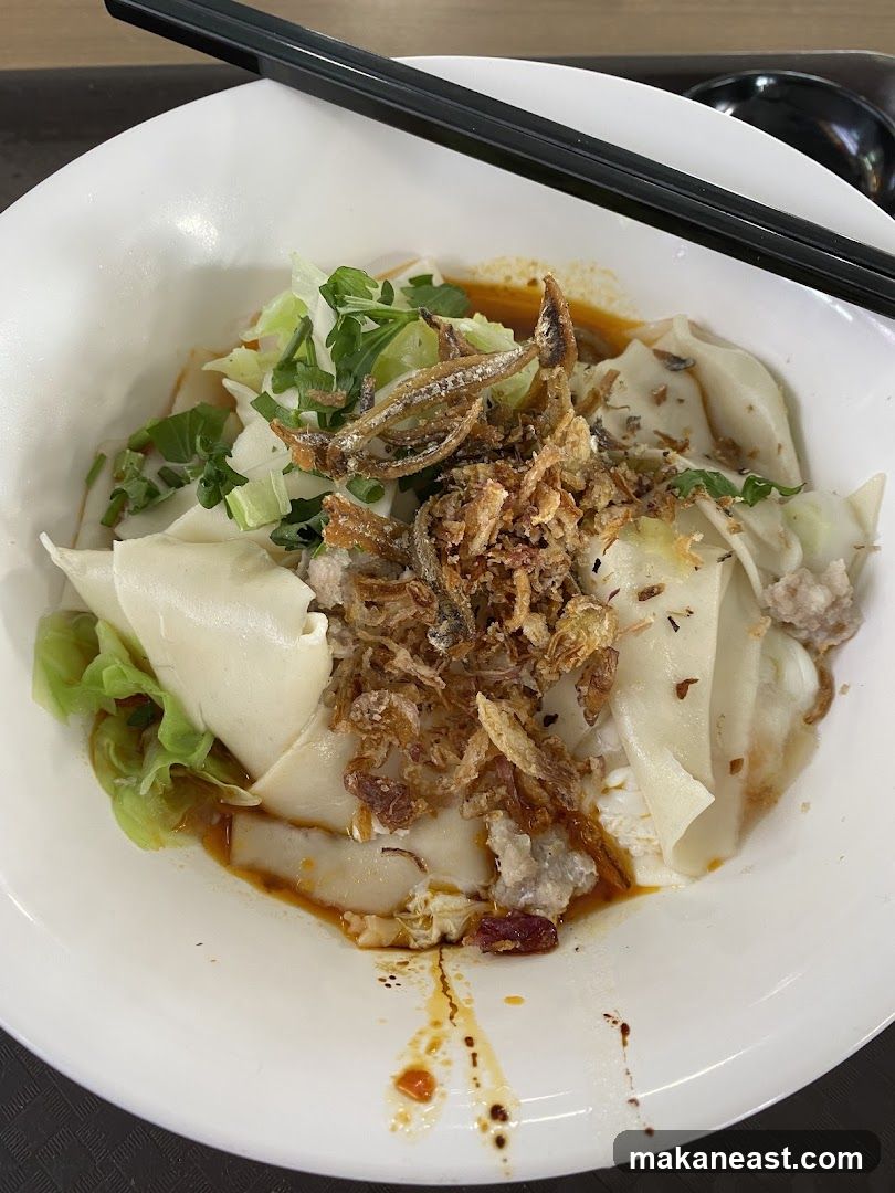 Noodle Dish with Anchovies and Fried Shallots