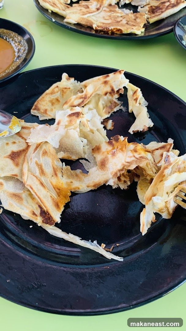 Roti Canai on a Plate