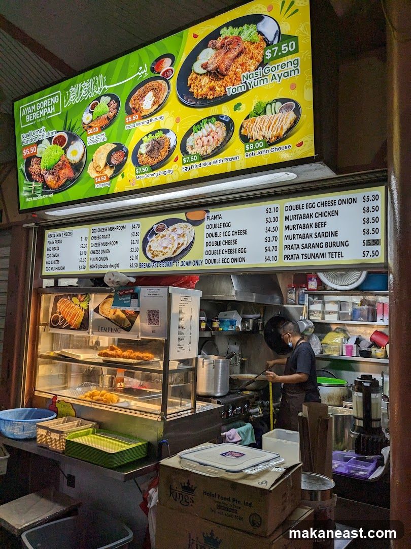 Food Stall Menu and Display