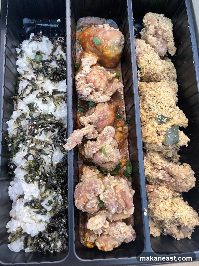 Bento Box with Fried Chicken and Rice