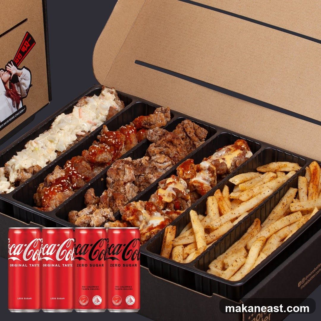 Fried Chicken Platter with Coca-Cola