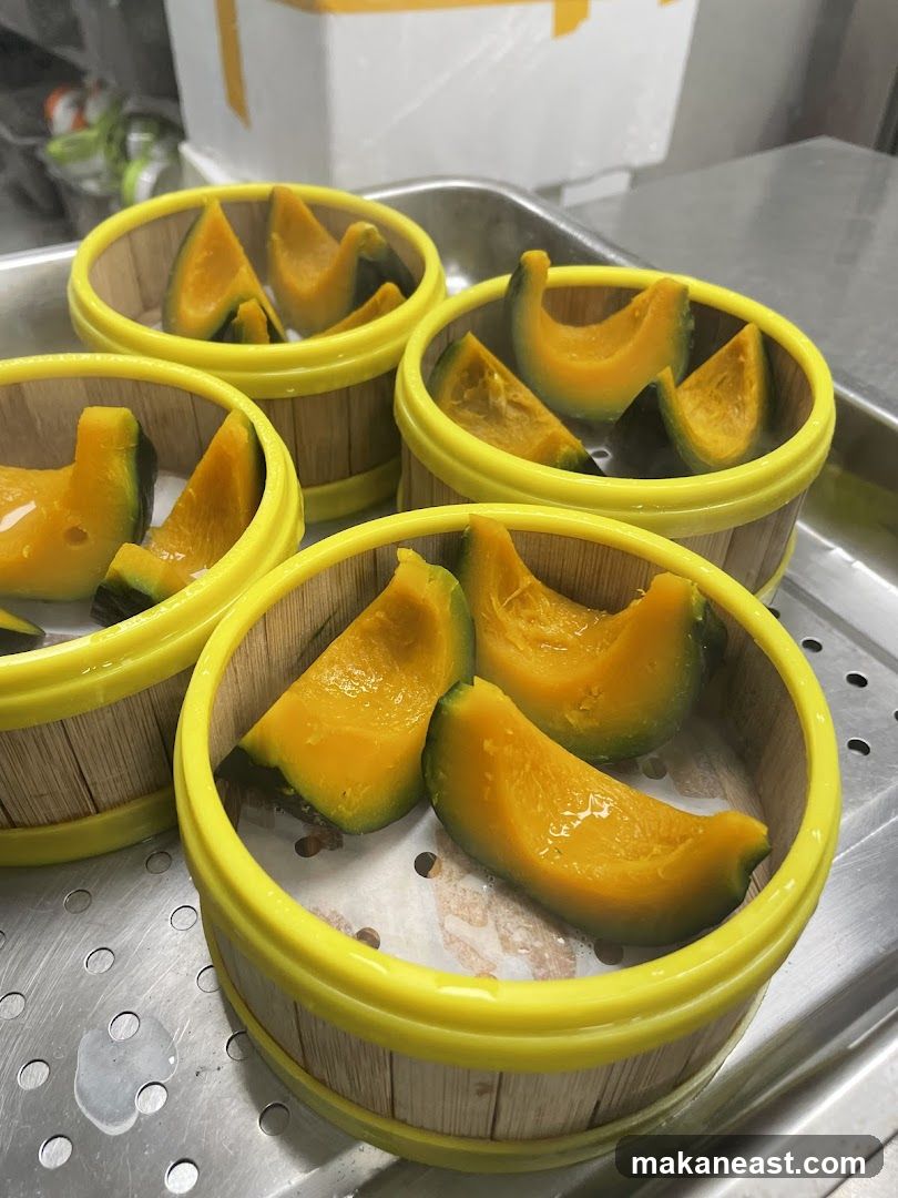 Steamed Pumpkin Slices