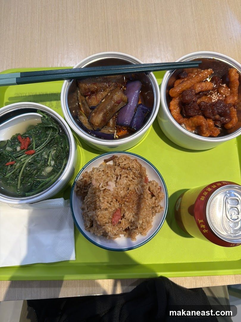 Meal Tray with Food and Drink