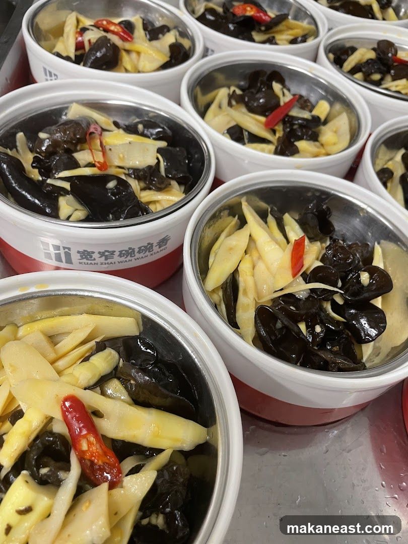 Pickled Bamboo Shoots and Wood Ear Mushrooms