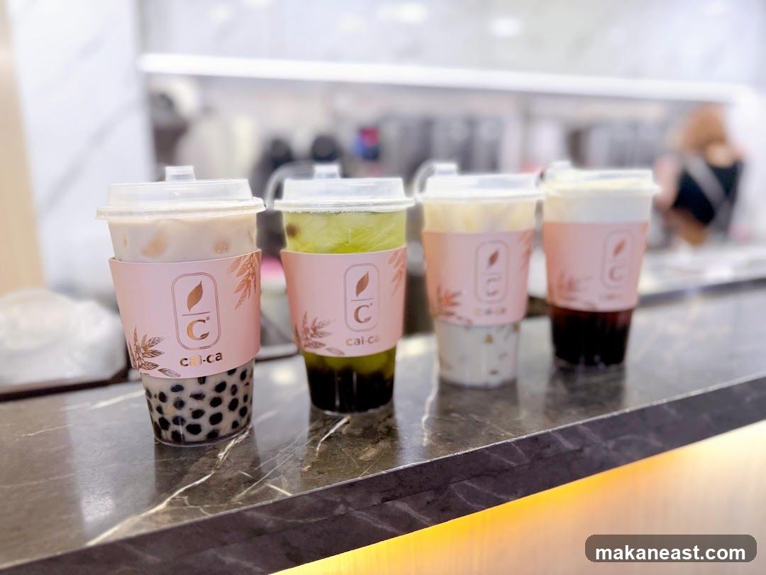 Four Bubble Teas