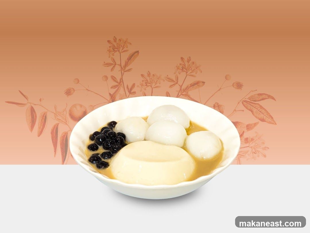 Dessert Bowl with Boba and Mochi