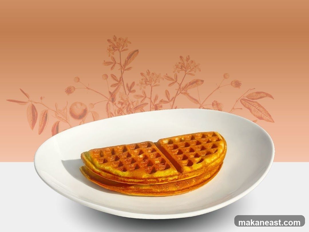 Waffles on a Plate