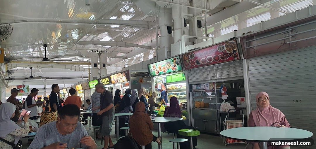 Food court with diners
