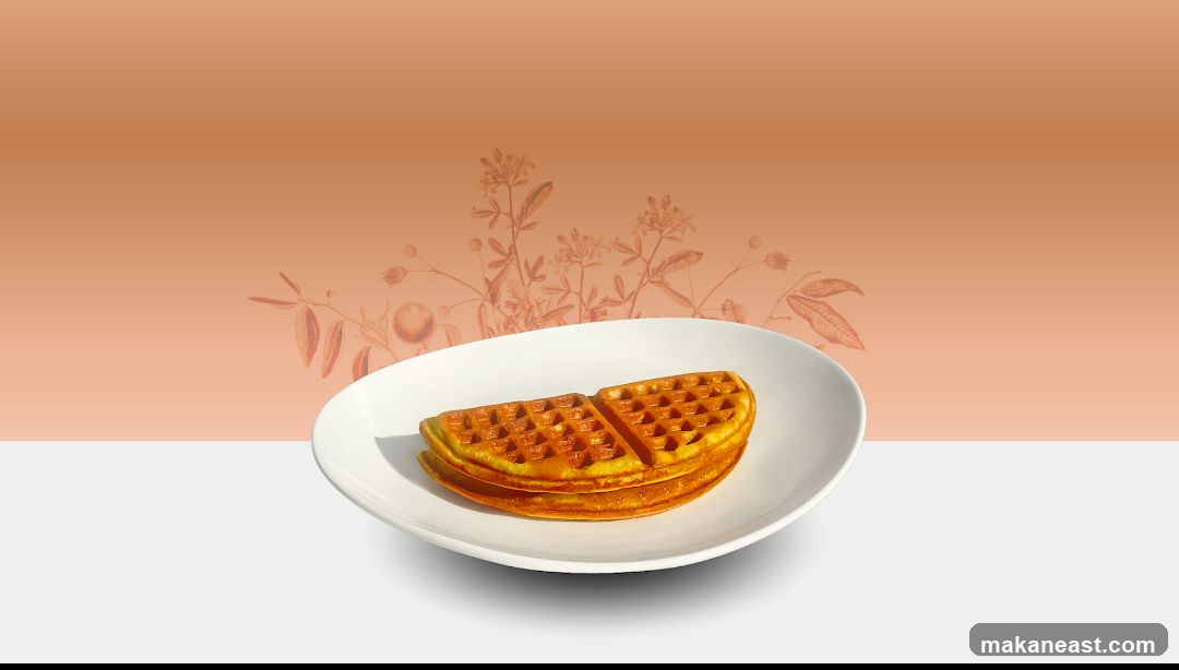 Waffles on a Plate