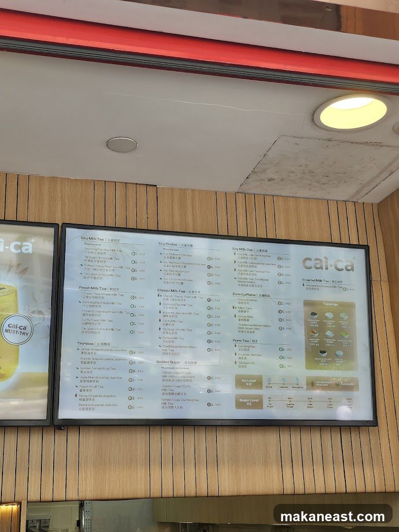 Cai-Ca Menu
