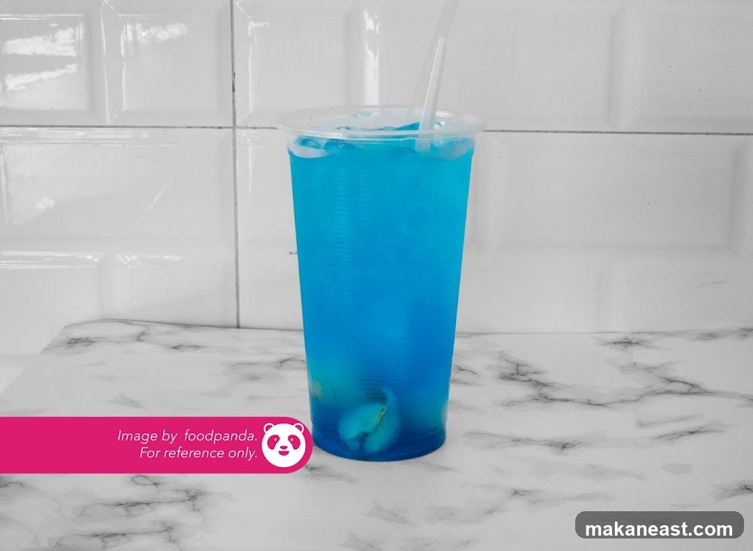 Blue Drink with Lychee