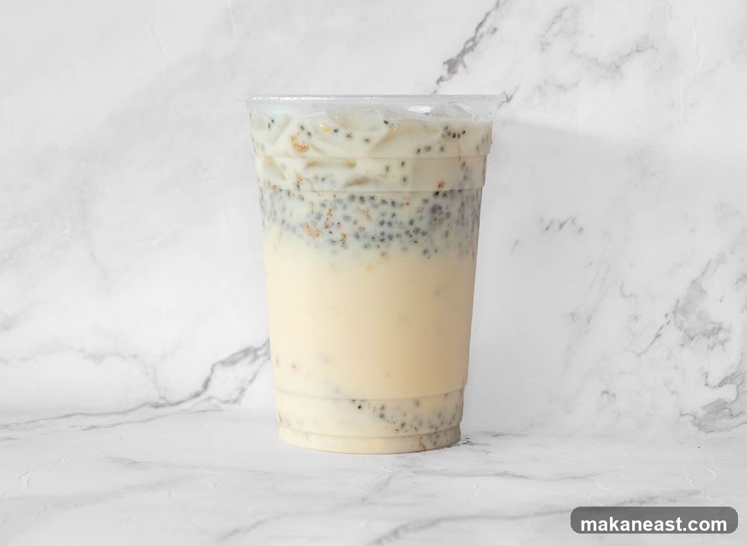 Creamy Drink with Seeds