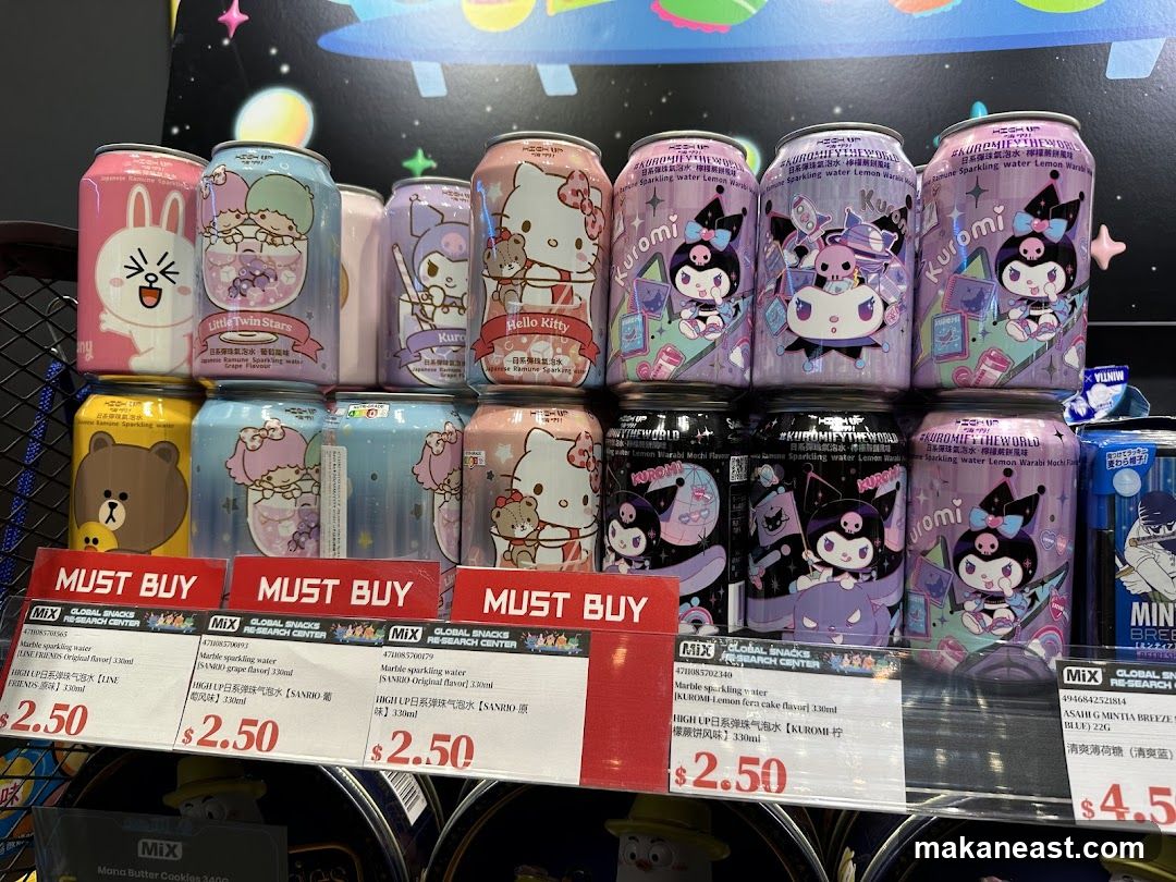 Sanrio Character Sparkling Water