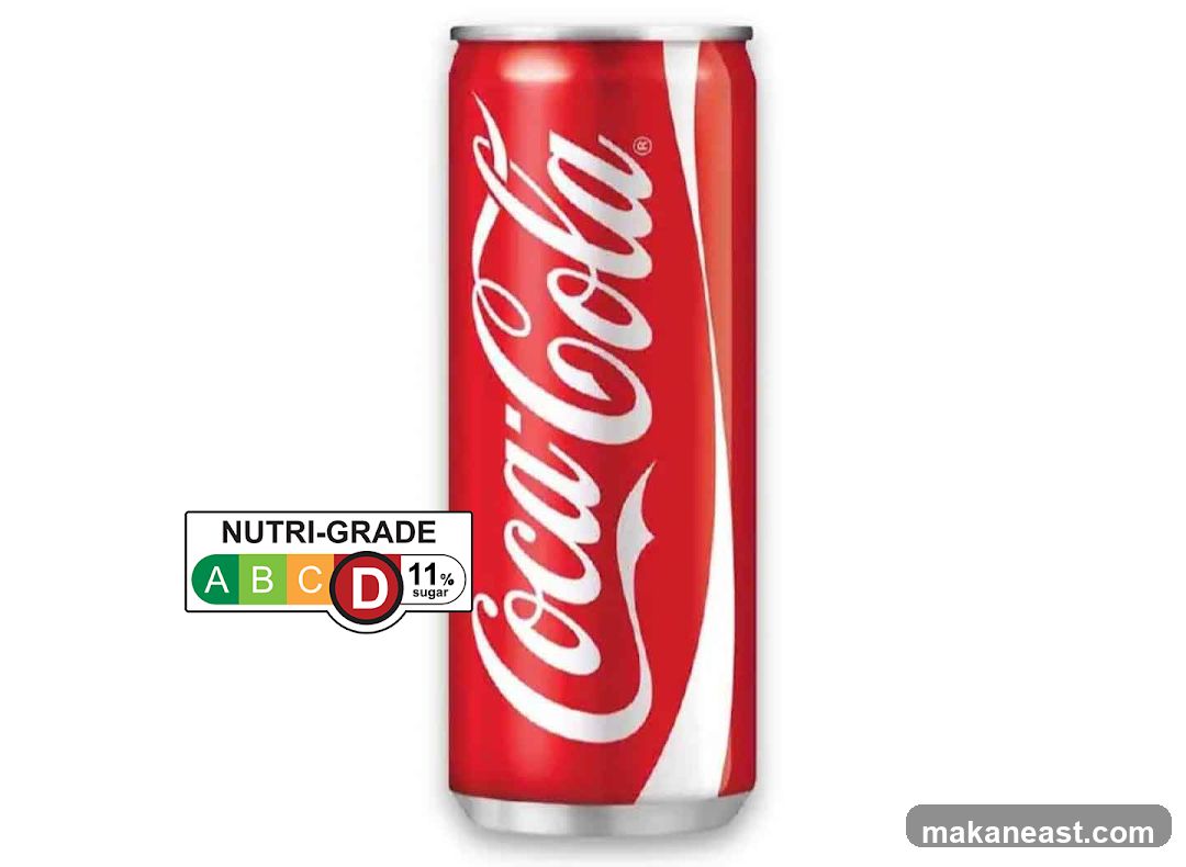 Coca-Cola Can with Nutri-Grade Label