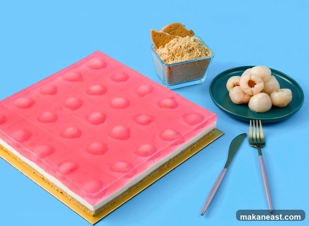 Lychee Jelly Cake