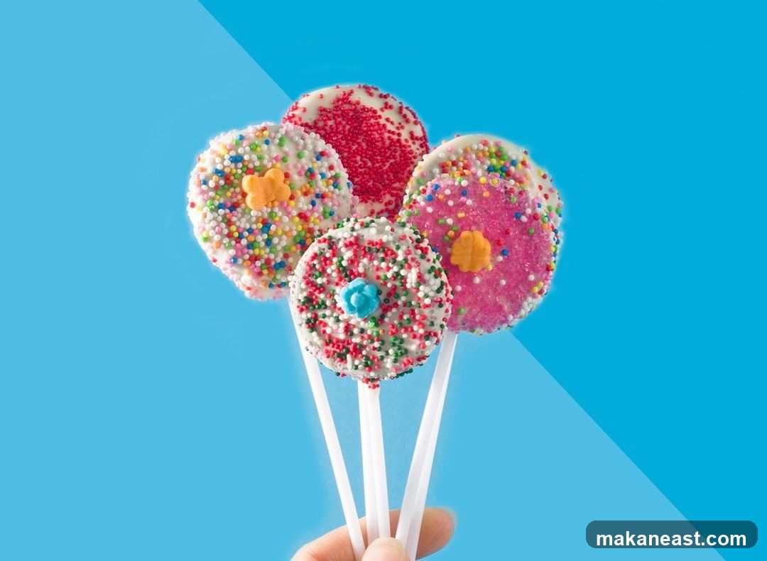 Decorated Cookies on Sticks