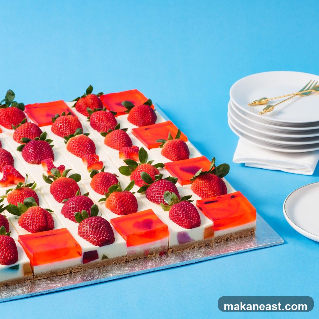 Strawberry and Jelly Dessert Slices