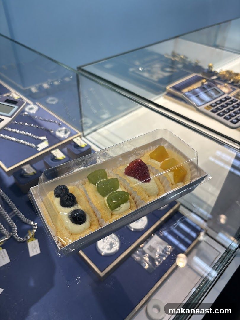 Pastries in a Display Case