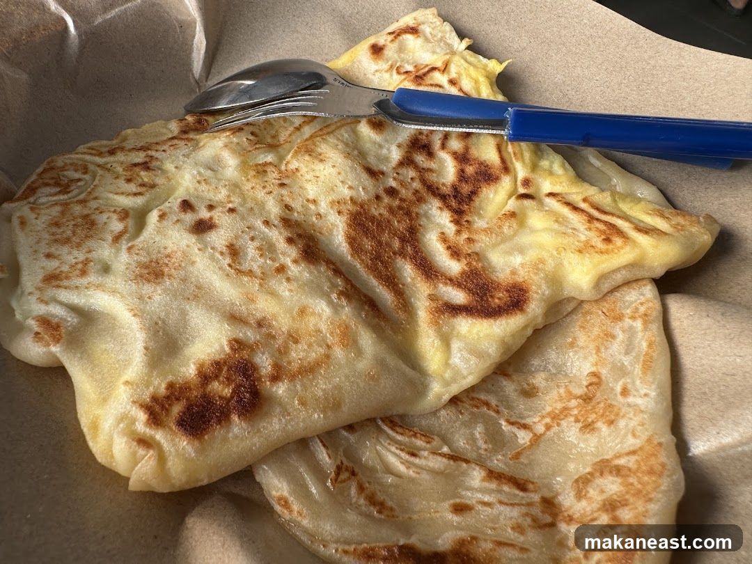 Roti Canai with Utensils