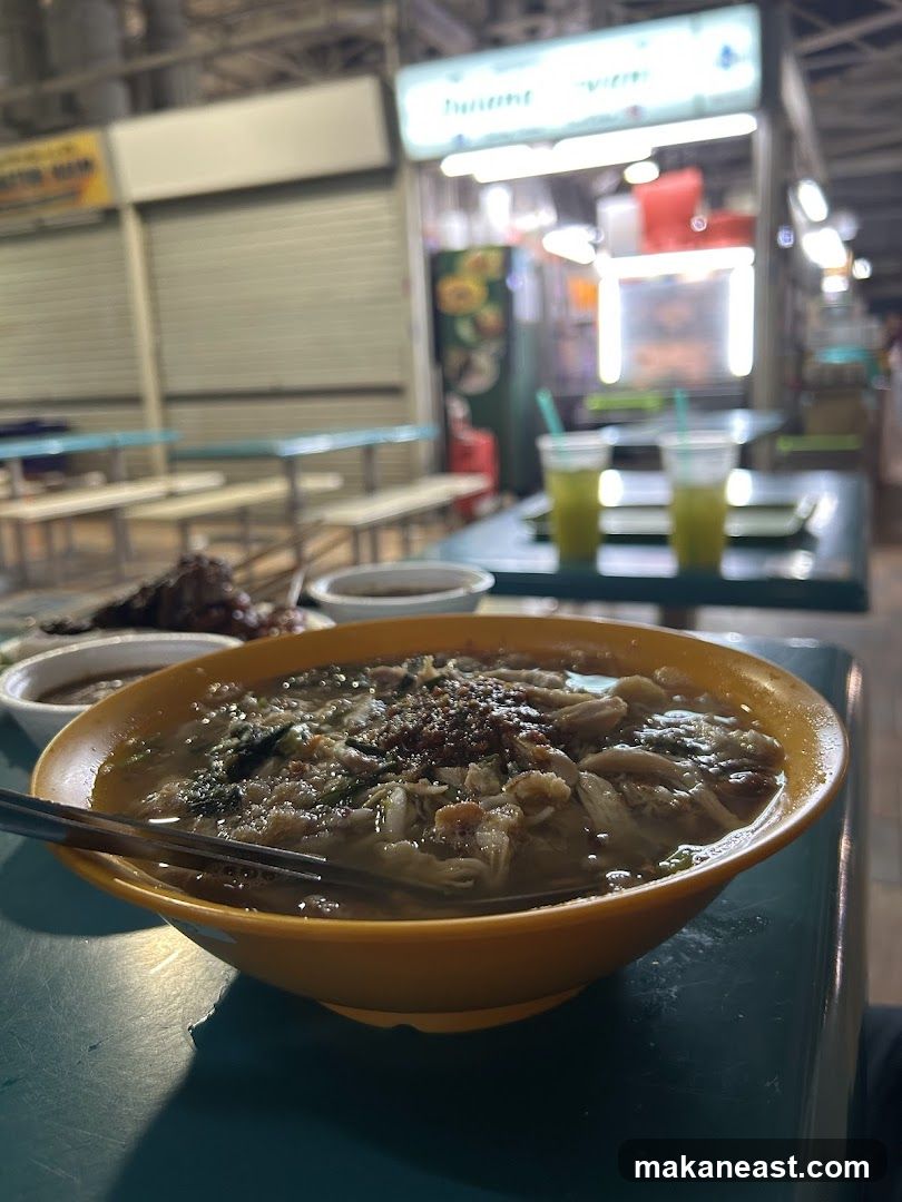 Food Stall with Dishes and Drinks