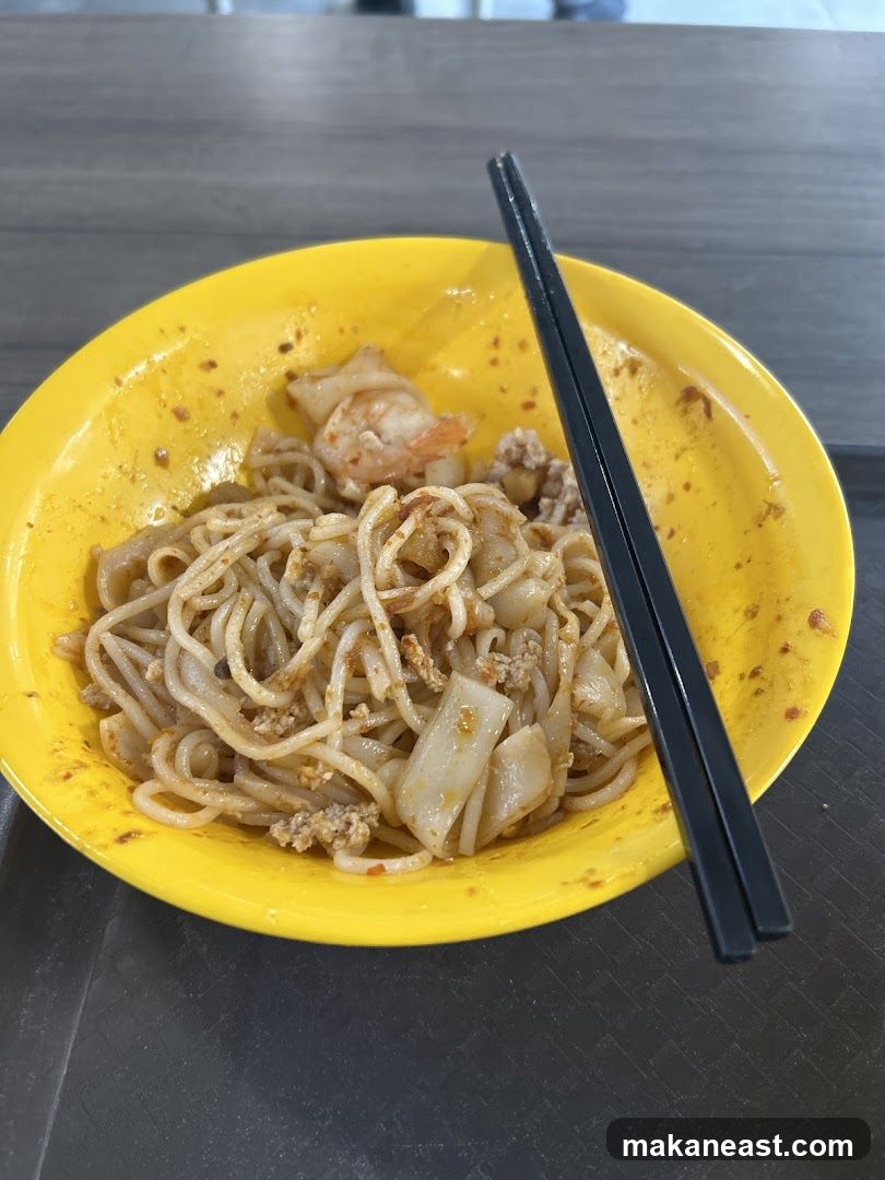 Noodles with Shrimp and Minced Meat