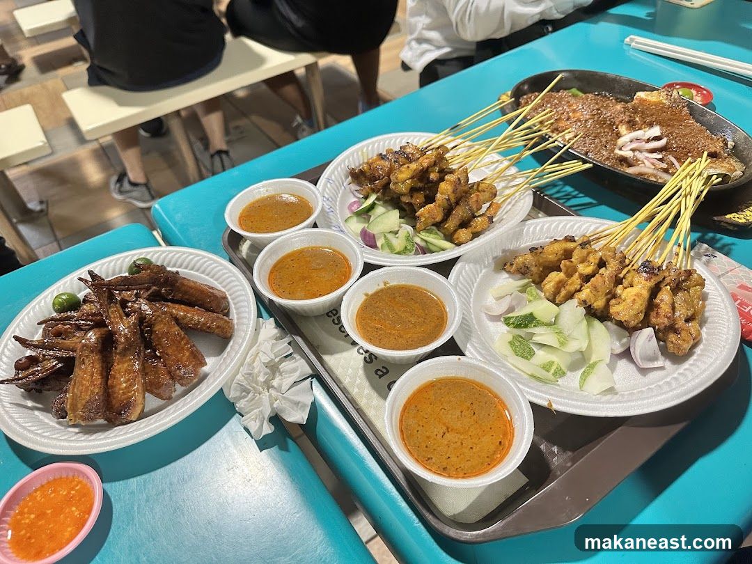 Satay and Chicken Wings