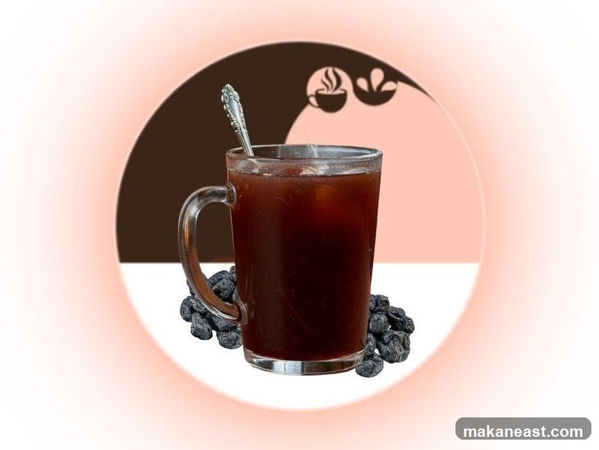Iced Coffee with Dried Fruit