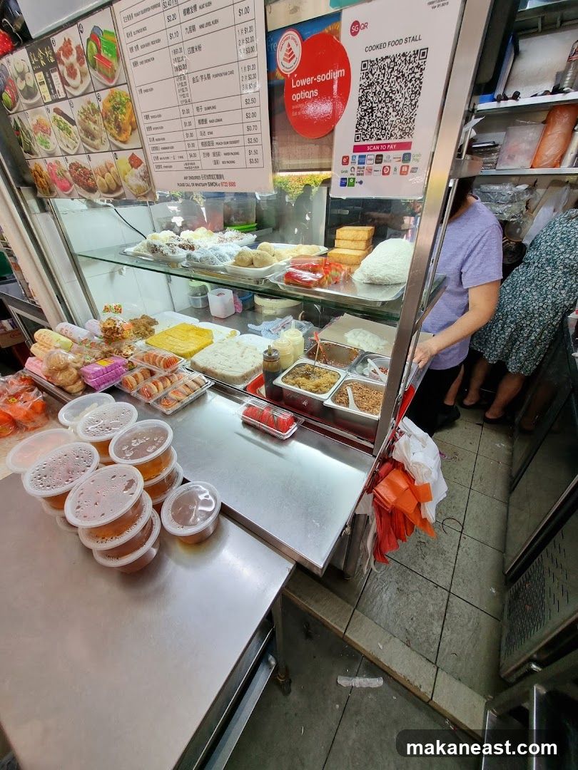 Cooked Food Stall Display