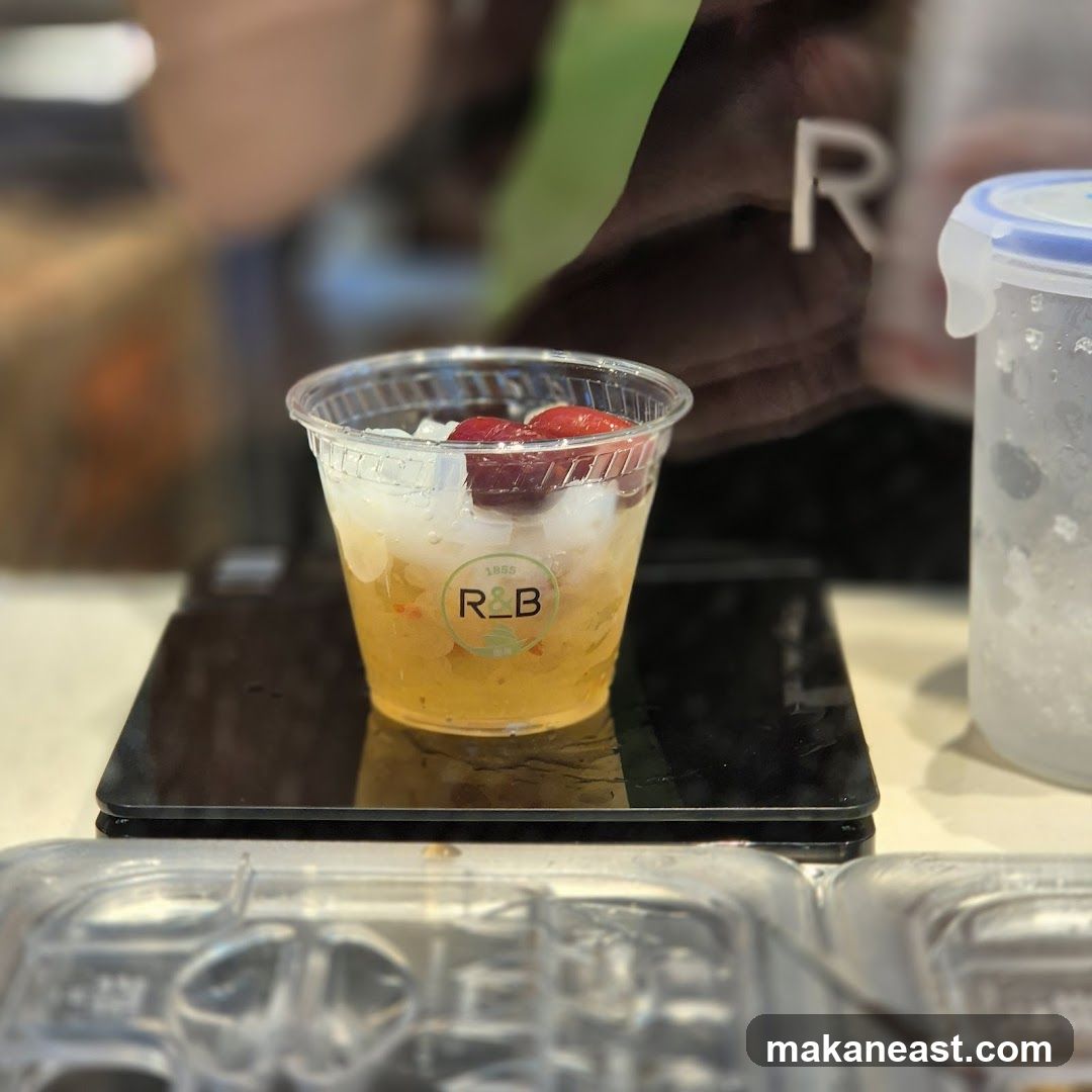 Fruit Drink with R&B Logo