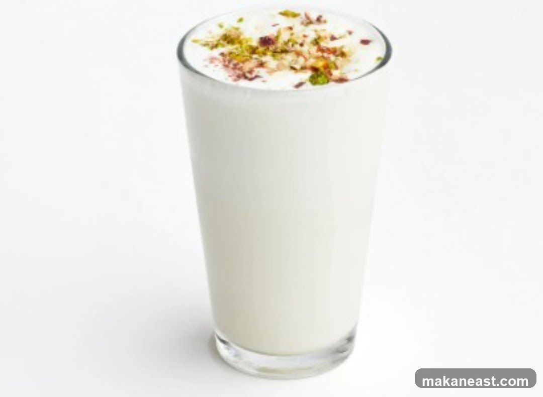 Lassi with Pistachios and Rose Petals