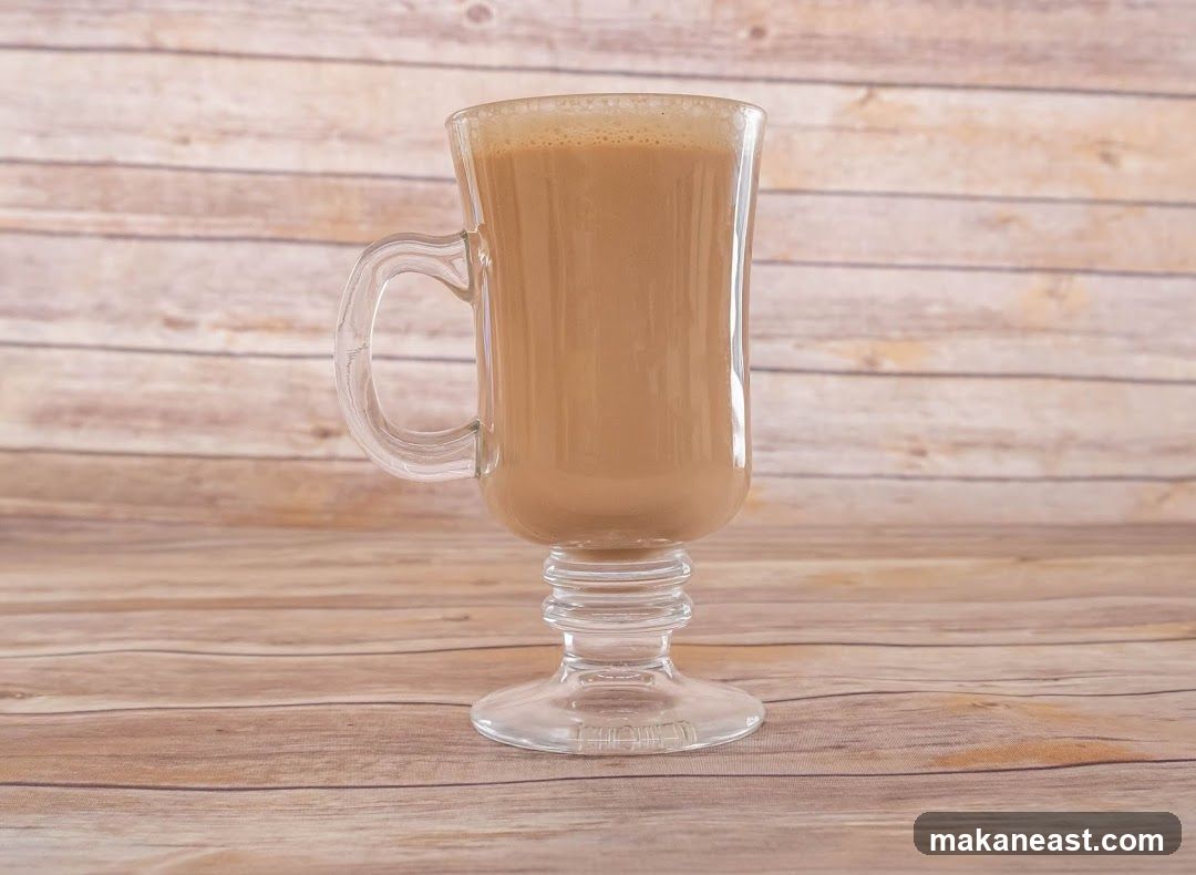Coffee Drink in a Glass Mug