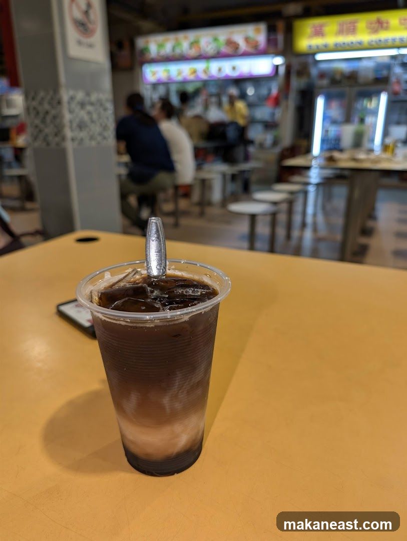 Iced Coffee at a Food Stall